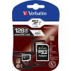 Verbatim Memóriakártya, Micro SDXC, 128GB, Class 10, adapterrel VERBATIM
