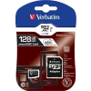 Verbatim Memóriakártya, Micro SDXC, 128GB, Class 10, adapterrel VERBATIM (MVMS128GHA)