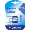 Verbatim Memóriakártya, SDXC, 256GB, CL10/U1, 90/10 MB/s, VERBATIM,  Premium