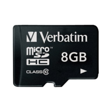Verbatim microSDHC 8GB Class 10 memóriakártya