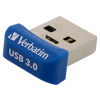 Verbatim Nano Store'n'Stay pendrive 16GB, USB 3.0, kék (98709)