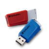 Verbatim Pen Drive 32GB Verbatim Store 'n' Click USB 3.2 Gen 1 piros-kék 2db/cs (49308) (verbatim49308)