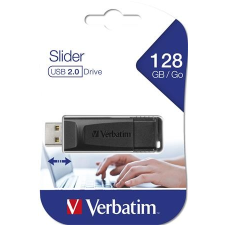 Verbatim Pendrive, 128GB, USB 2.0,  "Slider", fekete pendrive