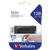 Verbatim Pendrive, 128GB, USB 2.0, VERBATIM Slider, fekete (UV128GSF)