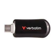 Verbatim Pendrive, 128GB, USB-C 3.2 Gen1, VERBATIM  Plectra , fekete pendrive
