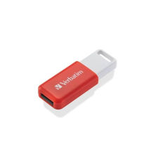 Verbatim Pendrive, 16GB, USB 2.0, VERBATIM "Databar", piros - UV16GD (49453) pendrive