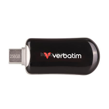 Verbatim Pendrive, 256GB, USB-C 3.2 Gen1, VERBATIM "Plectra", fekete pendrive