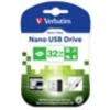 Verbatim Pendrive, 32GB, USB 2.0, 10/3MB/sec, VERBATIM "Nano"