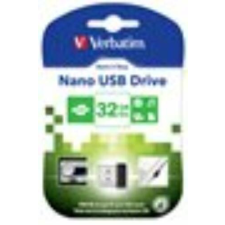Verbatim Pendrive, 32GB, USB 2.0, 10/3MB/sec, VERBATIM "Nano" pendrive