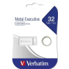 Verbatim Pendrive, 32GB, USB 2.0,  VERBATIM "Executive Metal", ezüst