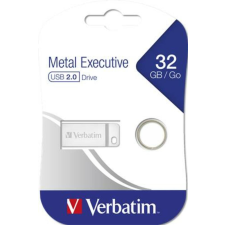 Verbatim Pendrive, 32GB, USB 2.0,  VERBATIM Executive Metal, ezüst (UV32GEM2) pendrive