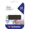 Verbatim Pendrive, 32GB, USB 2.0, VERBATIM "Slider", fekete