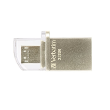 Verbatim Pendrive, 32GB, USB 3.0+micro USB adapter, táblagéphez, VERBATIM "Micro" pendrive