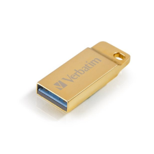 Verbatim Pendrive, 32GB, USB 3.0, VERBATIM "Exclusive Metal" arany pendrive