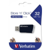 Verbatim Pendrive, 32GB, USB 3.2, 80/25MB/sec, VERBATIM  Store n Click , fekete