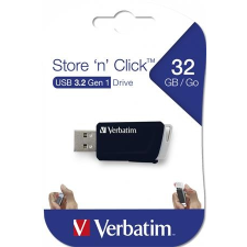 Verbatim Pendrive, 32GB, USB 3.2, 80/25MB/sec, VERBATIM  Store n Click , fekete pendrive