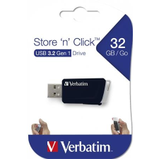 Verbatim Pendrive, 32GB, USB 3.2, 80/25MB/sec, VERBATIM Store n Click , fekete pendrive