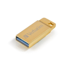 Verbatim Pendrive, 64GB, USB 3.0, VERBATIM &quot;Exclusive Metal&quot; arany pendrive