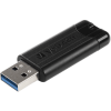 Verbatim Pinstripe pendrive 128Gb, fekete (49319)