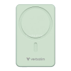 Verbatim Power bank, külső akkumulátor, vezeték nélküli, 10.000mAh, VERBATIM "Charge n Go Essentials", zöld