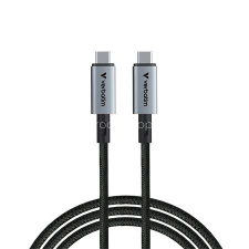Verbatim USB kábel, USB-C - USB-C, 1,2 m, 240W, VERBATIM, fekete kábel és adapter