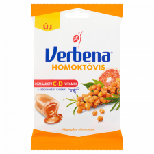 Verbena töltött keménycukorka homoktövis kivonattal és hozzáadott vitaminokkal 60 g csokoládé és édesség