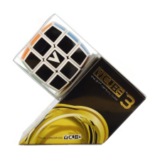 Verdes Innovation V-Cube 3x3 versenykocka, fehér, lekerekített társasjáték