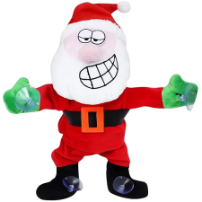 Verk 26287 Tančící a zpívající Santa Claus na okno 30 cm plüssfigura