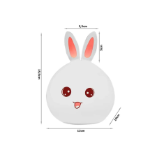 Verk Group Gyermekek led éjszakai fény nyúl érintés rgb éjjeli fény