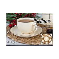 Veroni V.B.12517 Bellamo porceláncsésze+alj 230ml,6 személyes,dobozban bögrék, csészék