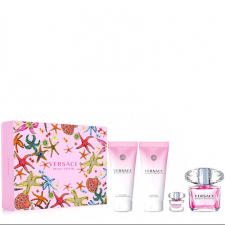 Versace Bright Crystal, edt 90ml + edt 5ml +tusfürdő gél 100ml + Testápoló cream 100ml kozmetikai ajándékcsomag