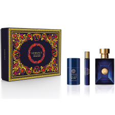 Versace Dylan Blue Ajándékszett, Eau de Toilette 100ml + Eau de Toilette 10ml + Deostick 75ml, férfi kozmetikai ajándékcsomag