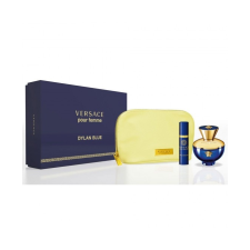 Versace Dylan Blue Pour Femme SET: edp 100ml + edp 10ml + Kozmetikumi táska kozmetikai ajándékcsomag