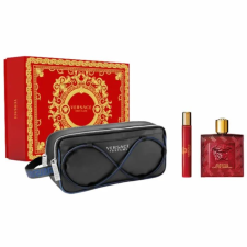  Versace Eros Flame Eau De Parfum Spray 100ml Set 3 Pieces kozmetikai ajándékcsomag