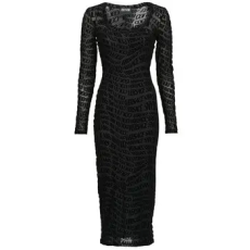 Versace Jeans Couture Hosszú ruhák 79HAO920 Fekete DE 40