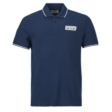 Versace Jeans Couture Rövid ujjú galléros pólók 80GAGT17 Tengerész EU M
