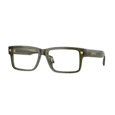 Versace VE3391U 5542 Dark Green Transparent Demo Lens szemüveg szemüvegkeret
