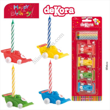  Versenyautós szülinapi gyertya készlet party kellék