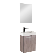 Vertex Fantastic fürdőszoba bútor Melanie tükörrel, yorki tölgy színben fürdőszoba bútor