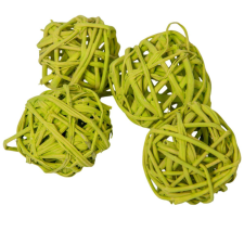  Vesszőlabda 3cm falfestékes halványzöld 20db-os dekorációs kellék