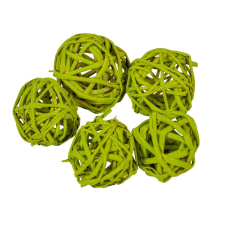  Vesszőlabda 3cm falfestékes olíva 20db-os csomag dekorációs kellék