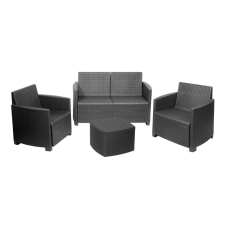 Vesuvio 4 személyes Kerti Bútor szett Antracit X kerti bútor