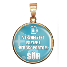 Vész esetére – medál lánccal vagy kulcstartóval medál