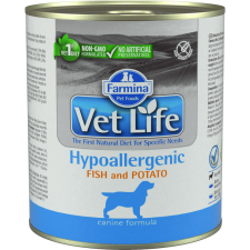 Vet Life Dog Konzerv Hypoallergenic Fish & Potato 300g kutyaeledel