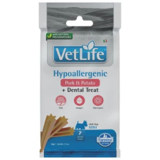 VET LIFE Natural Diet Dog Jutalomfalat Hypo Pork&potato Adult Mini 60g jutalomfalat kutyáknak