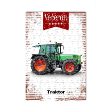  Veterán autós kirakó - Zöld traktor puzzle, kirakós