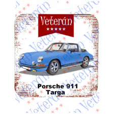  Veterán autós poháralátét - Porche 911 Targa kék konyhai eszköz