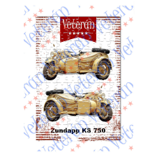  Veterán motoros kirakó - Zundapp KS 750 puzzle, kirakós