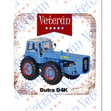  Veterán traktoros poháralátét - Dutra D4K kék konyhai eszköz