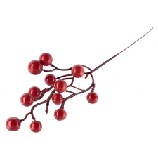 Vetvička MagicHome Vianoce, Berries, červená, 27 cm karácsonyi dekoráció
